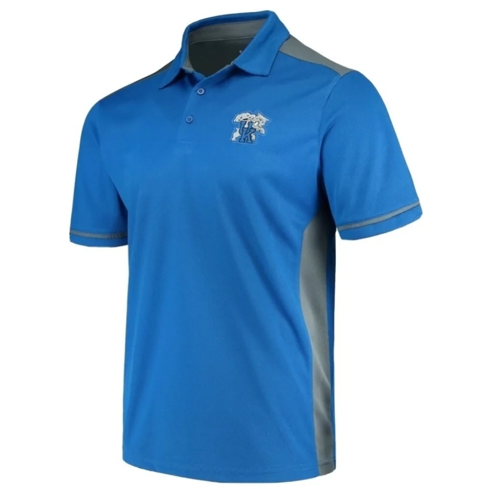 Captivating Apparel Kentucky Wildcats Blue Golf Polo Shirt Men's Medium NWT